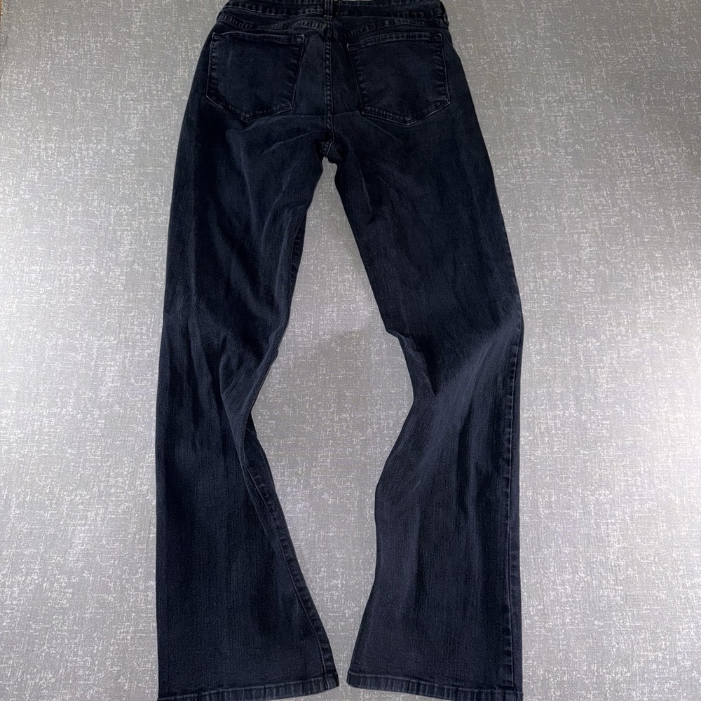 NYDJ Barbara Bootcut Jeans Womens 8 Blue Dark Wash Stretch Lift Tuck Denim